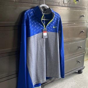 Nike blue 3/4 golf zip